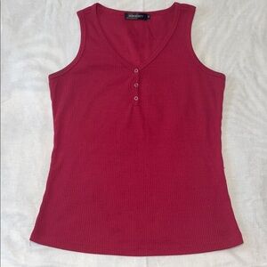 Red Stretchy Tank Top